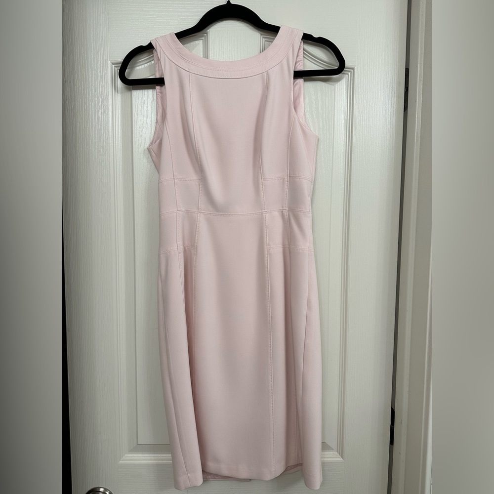 White House Black Market Soft Pink Midi Dress